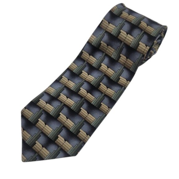 Vintage Grateful Dead Tie 100% Silk Red/Gray Meadowland  🎩 The Meadowlands \